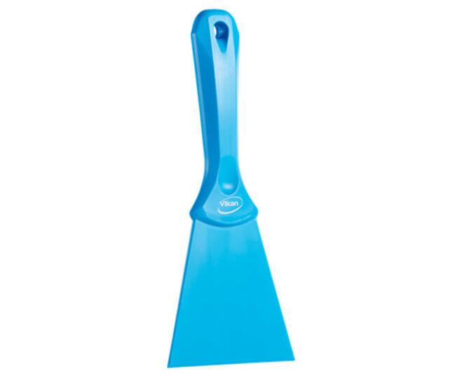 Vikan Nylon Handschraper Breed 100mm Blauw