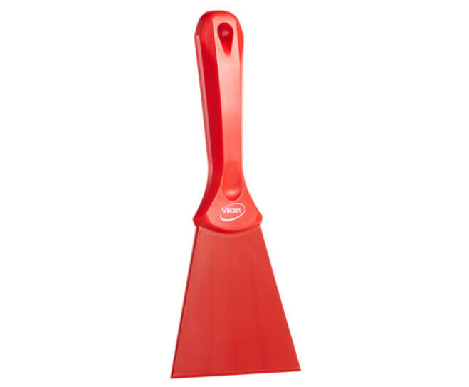 Vikan Nylon Handschraper Breed 100mm Rood