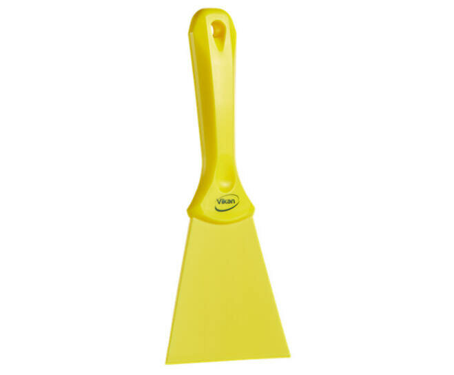 Vikan Nylon Handschraper Breed 100mm Geel
