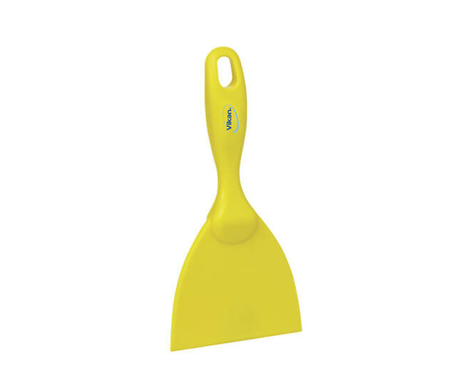 Vikan Handschraper Breed 102mm Geel