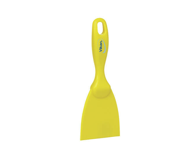 Vikan Metaal En X-ray Detecteerbare Handschraper Smal 75mm Geel