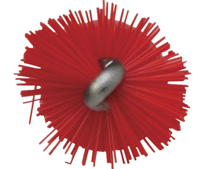 Vikan Pijpborstel Midium Voor Flexibele Kabel &Oslash;12, 200mm Rood