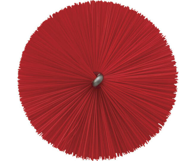 Vikan Pijpborstel Medium Voor Flexibele Kabel &Oslash;60, 200mm Rood