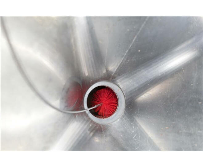 Vikan Pijpborstel Medium Voor Flexibele Kabel &Oslash;60, 200mm Rood