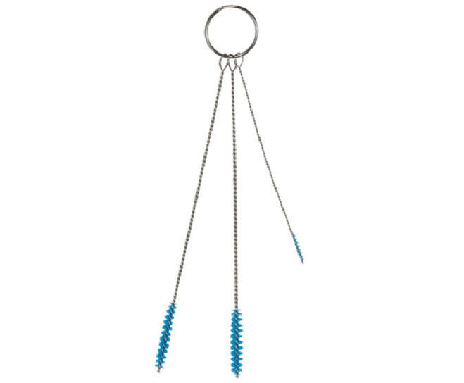 Vikan Zachte Reinigingsset Met 3 Borstels &Oslash;2, &Oslash;5 en &Oslash;6mm, 150mm Blauw
