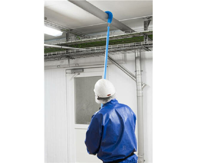 Vikan Medium Buizenborstel Met Handvat &Oslash;55, 360mm Blauw