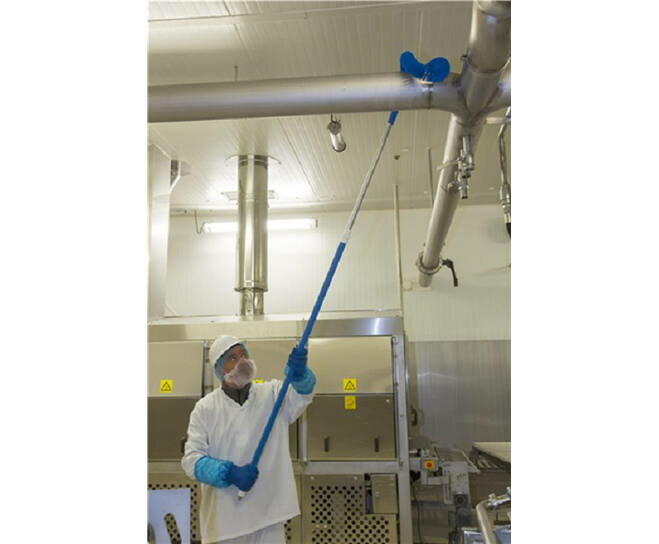 Vikan Medium Buizenborstel 510mm Blauw
