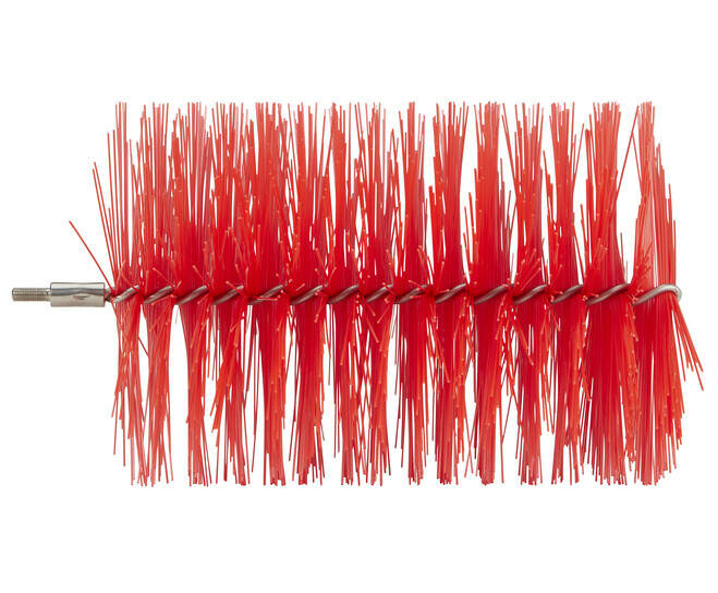 Vikan Pijpborstel Medium Voor Flexibele Kabel &Oslash;120, 210mm Rood