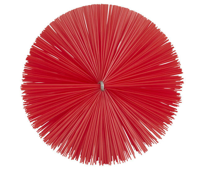 Vikan Pijpborstel Medium Voor Flexibele Kabel &Oslash;120, 210mm Rood