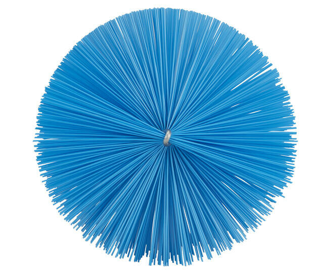 Vikan Pijpborstel Medium Voor Flexibele Kabel &Oslash;140, 210mm Blauw