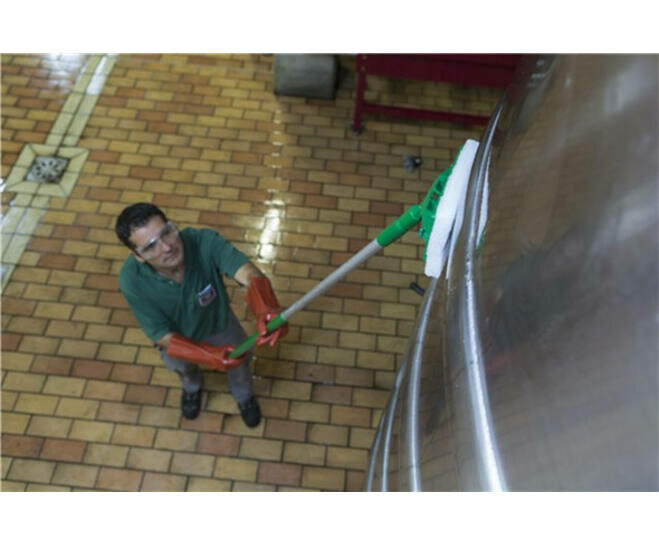 Vikan Hygi&euml;ne Padhouder Steelmodel 230mm Groen 