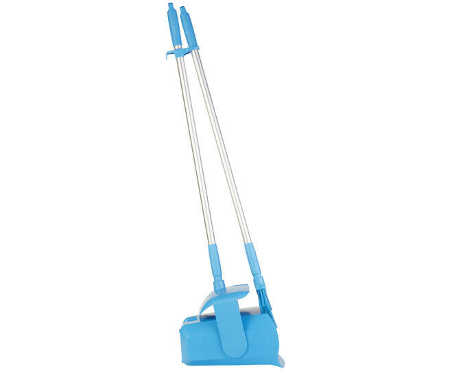 Vikan Afsluitbare Stoffer en Blik Met Bezem 350mm Blauw