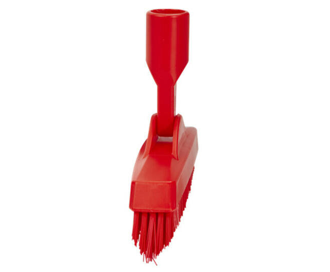 Vikan Voegenborstel Flexibele Nek Extra Hard Rood 225mm