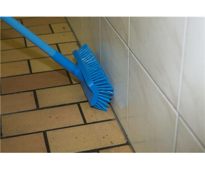 Vikan Hygi&euml;ne Hoekschrobber Medium Blauw 265mm