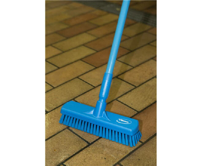 Vikan Harde Vloerschrobber Blauw 305mm
