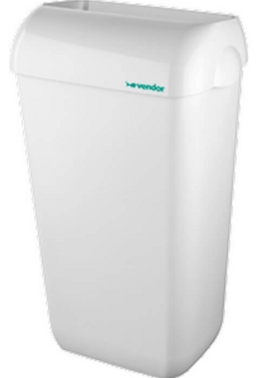 Vendor Afvalbak Kunststof Hoog 43 Ltr Wit