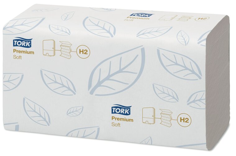Tork Xpress&reg; Zachte Multifold Handdoek H2 Wit 2-Laags 2310 stuks 21 x 110