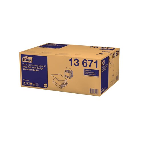 Tork Xpressnap Snack Dispenserservet N10 8x500st, 4.000st/pak