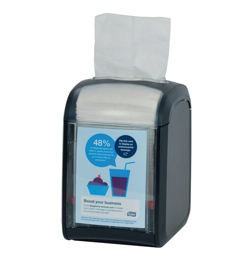 Tork Xpressnap Fit&reg; Tabletop servetdispenser N14 Zwart