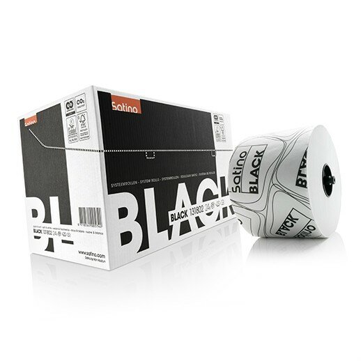 Satino Black systeemrollen wit 