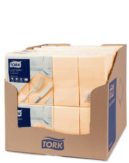 Tork Lunchservet  2-Laags Zand 1/8 vouw, 10x200st, 2.000st/doos