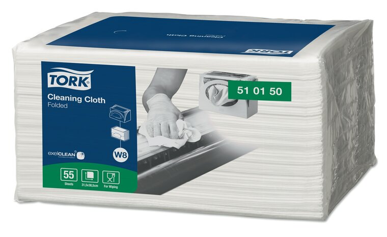 Tork Premium Werkdoek 510 55 vel Wit W8 , 8x55st, 440st/doos 