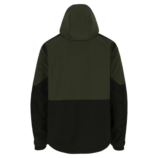 Herock Ragnar Softshell Jas Donker Kaki/Zwart