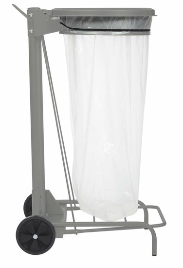 Rossignol Vuilnisbak-collecroule-lichtgrijs 110L