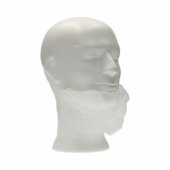 CMT baardmasker pp non-woven Wit 1 elastiek 100/zak,1000st/doos