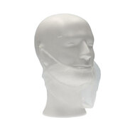 CMT baardmasker pp non-woven Wit 2 elastiek 100/zak,1000st/doos