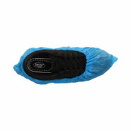 CMT Schoenovertrek CPE 75 mu 41x15cm Blauw geruwd 50st/zak, 1000st/doos