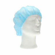 CMT haarnet (bouffant cap) pp non woven Blauw X-Large (ca 58cm) 100st/zak, 1000st/doos