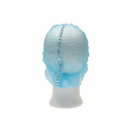 CMT haarnet (clip cap) pp non woven Blauw X-Large (ca 58cm)  2 Elast. Detecteerbaar 100st zak, 1000st doos
