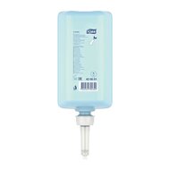 Tork Hair &amp; Body Vloeibare Zeep lichtblauw geparfumeerd Frisse Unisex Geur S1 1ltr/flacon, 6st/doos