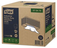 Tork Industrial Heavy-Duty Gevouwen Reinigingsdoek 1-Laags Wit W4,  4x60st, 240st/doos 
