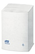 Tork Xpressnap&reg; dispenserservet Universal N4 1-laags wit &frac14;-vouw 33x22cm 8x1.125st, 9.000st/doos