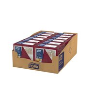 Tork Linstyler Servet Premium 1/4 vouw 1-Laags Bordeaux, 12x50st, 600st/doos