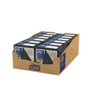Tork LinStyle Servet Premium zwart 1/4 vouw 1-laags , 12x50st, 600st/doos