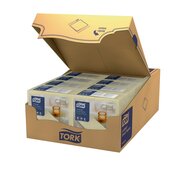 Tork LinStyle Servet 1/8 vouw 1-Laags champagne 12x50st, 600st/doos