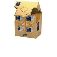 Tork Soft Dinerservet Advanced 3-Laags Oranje 1/4 vouw 12x100st, 1.200st/doos