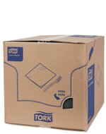 Tork Soft Lunchservet  3-Laags Zwart 1/8 vouw, 10x150st, 1.500st/doos