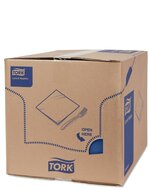 Tork Soft Lunchservet  3-Laags Donkerblauw 1/8 vouw, 10x150st, 1.500st/doos