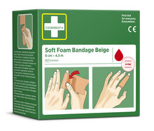 Cederroth Soft Foam Bandage Beige 6 cm x 4,5 m