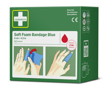 Cederroth Soft Foam Bandage Blauw 6cm x 4,5m