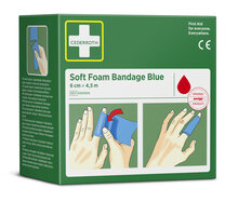 Cederroth Soft Foam Bandage Blauw 6cm x 4,5m