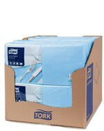 Tork Lunchservet  2-Laags Lichtblauw 1/4 vouw, 10x200st, 2.000st/doos