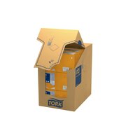Tork Cocktailservet  2-Laags Oranje 1/4 vouw, 12x200st, 2.400st/doos