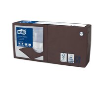 Tork Cocktailservet  2-Laags Bruin 1/4 vouw, 12x200st, 2.400st/doos