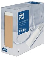 Tork Bestekzakje met 2-laags servet Wit, 5x100st, 500st/doos