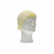CMT haarnet (clip cap) pp non woven Geel Large (ca 53cm) 100st zak, 1000st doos